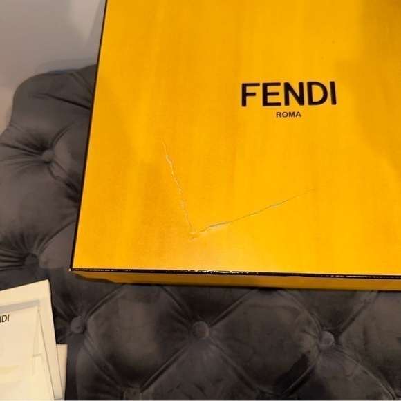 New Size 38.5 Fendi Floral Combat Boots Black White Tie Dye - Picture 8 of 9